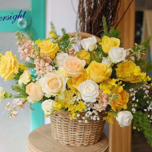 Giỏ hoa sức sống